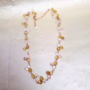 NWT Park Lane Necklace Yellows Pinks Amber